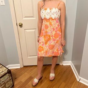 VTG Lilly Pulitzer Originals Bel Air Starfruit Henhouse Dress